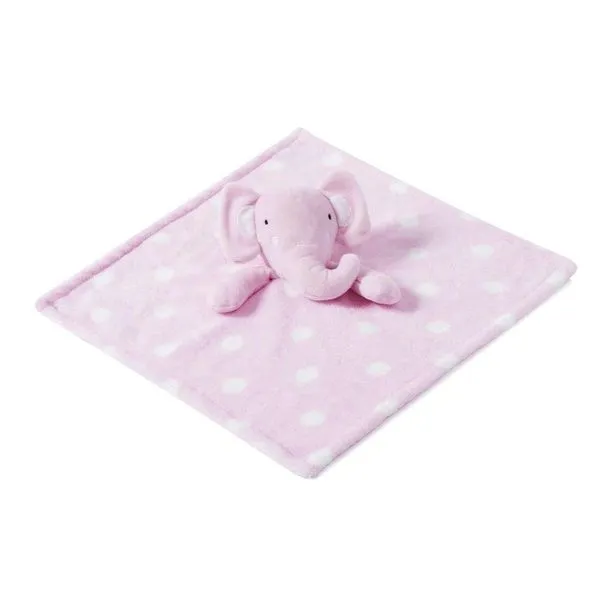 Naninha Bebê Loaní Elefantinho 36x36cm Rosa 3107 (MP)