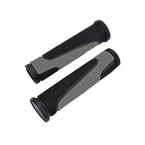 Manopla para Bicicleta Gta Ergonômica Anatômica para Mtb em Borracha TPR Preto e Cinza GTA OEM Manopla para Bicicleta Gta Ergonômica Anatômica para Mtb Preto e Cinza GTA OEM