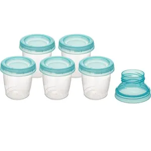 Conjunto de Potes de Armazenamento de Leite Materno - Azul - Buba