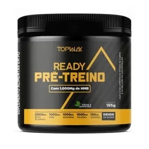 Suplemento Topway Ready Pré-Treino Com 1.000mg De Hmb Com Cafeina Frutas Vermelhas 195g