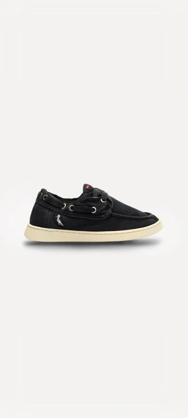 Tênis Mini Canvas Preto/Vermelho-branco - 35
