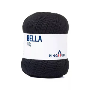 Fio Pingouin Bella 150g 0001 Preto
