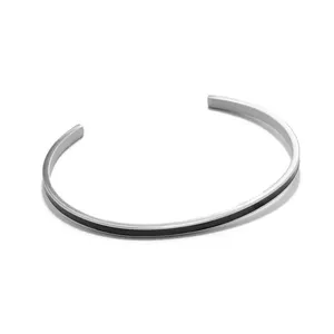 Bracelete Cuff Aeon Prata Prata Único