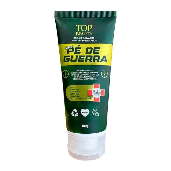 Creme Renovador para Pés Danificados Adeus Pé de Guerra Top Beauty 100g