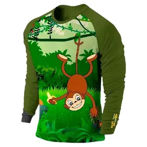 Blusa Infantil Proteção Solar UV50+ Prolife Monkey 4 Anos 1207221020 (MP)