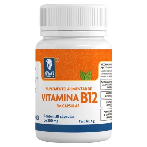 Vitamina B12 200mg Doctor Berger 30 Cápsulas Vitamina B12 200mg Doctor Berger 30 Capsulas