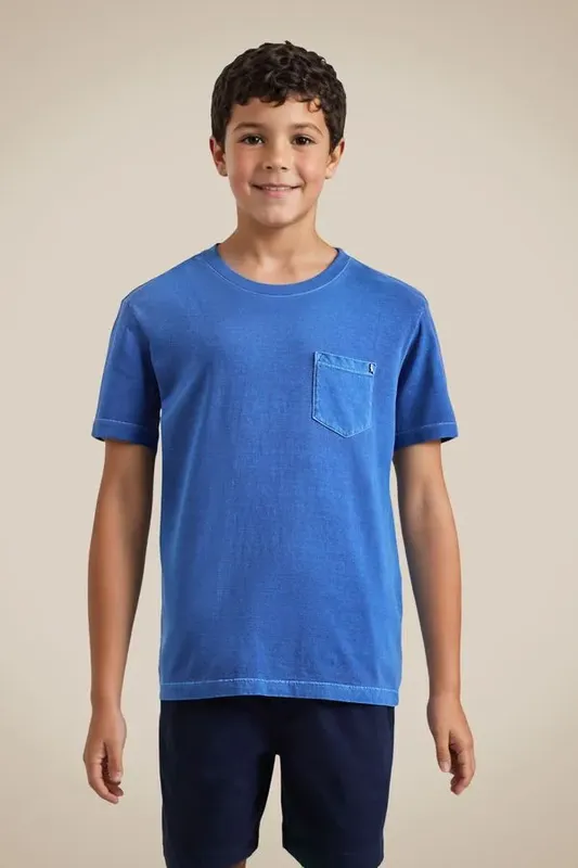 Camiseta Mini Bolso Stoned Azul Mar - 12