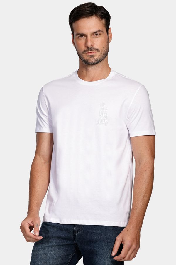 Camiseta Aramis Espelhado Outline Branco - GG