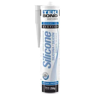 BORRACHA SILICONE ACETICO BRANCO 256G C/FUNGICIDA TEKBOND