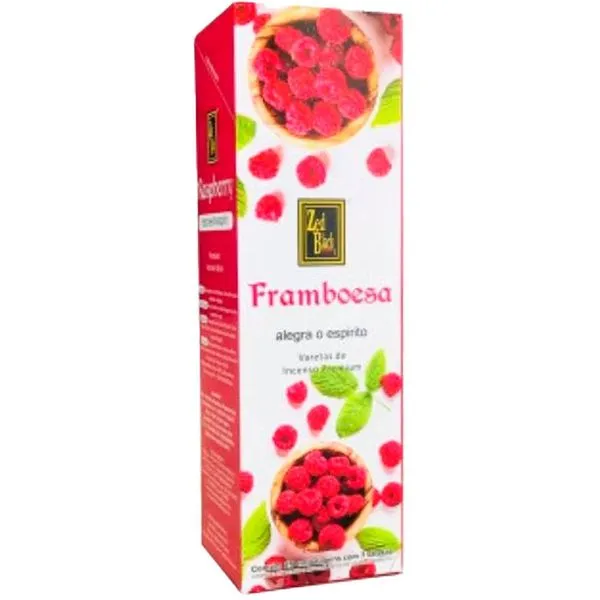 Incenso De Framboesa Para Alegra O Espirito Zed Black Caixa Com 25 Pacotes (MP)