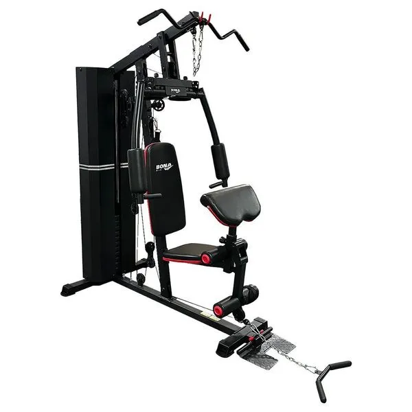 Estação de Musculação 72kg Ahead Sports Mult Estação 25 Exercícios Uso Doméstico Preto Estação de Musculação 72kg Ahead Sports Mult 25 Exercícios Preto