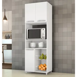 Fruteira em MDP e MDF, 3 Portas, 2 Cestos - Notável Móveis Top Line Branco