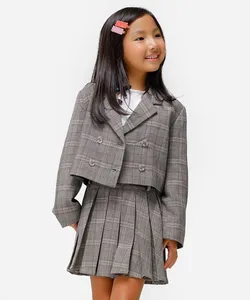 blazer infantil xadrez cinza 4