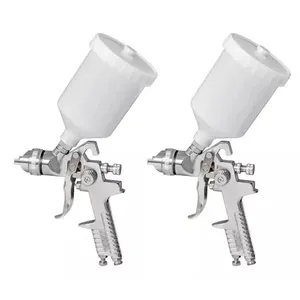 Kit Com 2 Pistola De Pintura H827p Hvlp 1,4mm 600ml Pdr