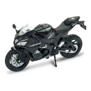 Miniatura de Moto Ninja Zx10r com Escala 1:18, Detalhes Realistas, Guidão Móvel, Rodas de Borracha Preta Californ Toys Miniatura de Moto Ninja Zx10r Escala 1:18 com Guidão Móvel, Rodas de Borracha Preta Californ Toys