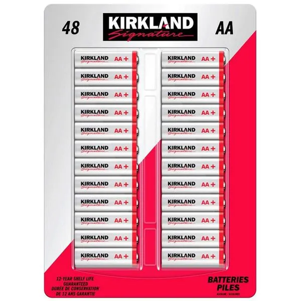 Pilha Alcalina AA Kirkland 48 unidades C-BI