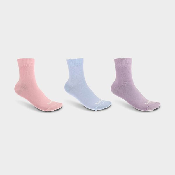 Kit de Meias Infantil Bibi Mini em Tons Pastel 19/22