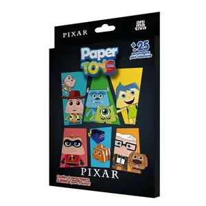 Paper Toys Pixar Caixa Com 3 Personagens de Papel Colecionáveis Surpresa 10621 - Animativa