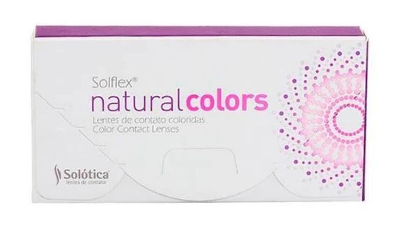 Lentes de Contato Solflex Natural Colors Cor Mel 1 Par -2,00