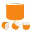 Cúpula Abajur Cilíndrica Cp-7015 ø35x25cm Laranja