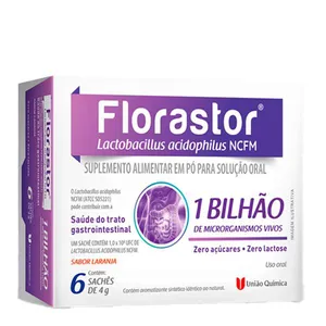 Probiótico Florastor Sabor Laranja 6 Sachês de 4g