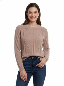 Blusão Tricot Feminino BEGE M