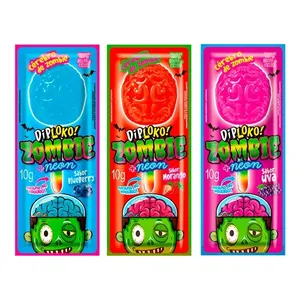 Pirulito Neon Zombie Sortido DPN006 - Danilla Foods