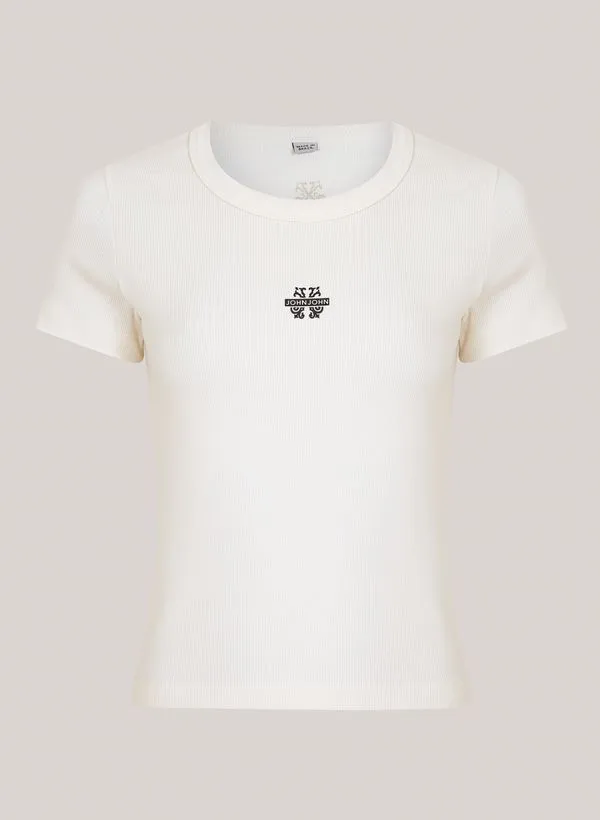 Blusa Justa Transfer Bege John John Feminina P