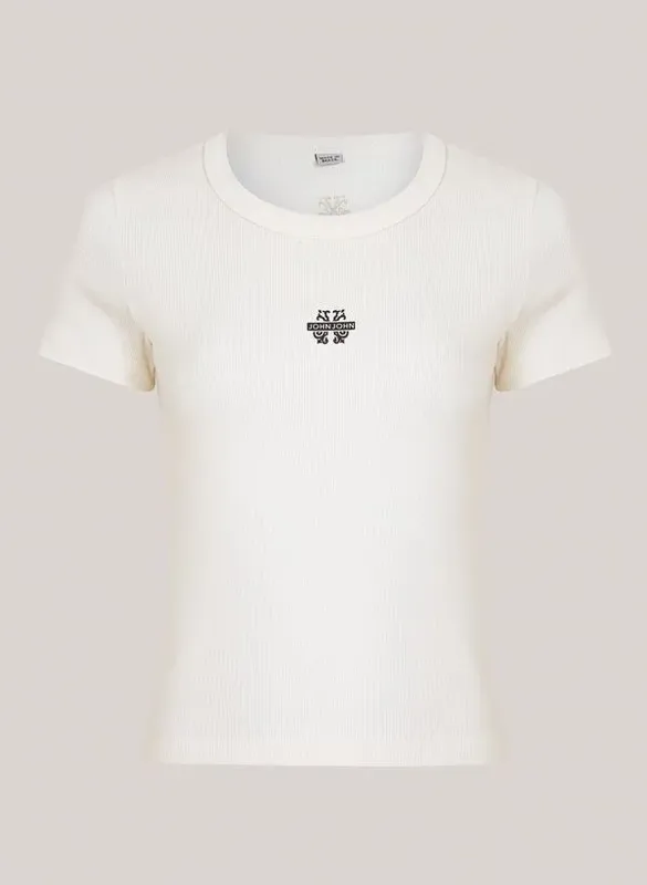 Blusa Justa Transfer Bege John John Feminina P
