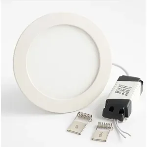 Plafon Painel de LED Redondo de Embutir GT6768-3000-15 15W 110-220V Branco Quente Lorben Plafon Painel de LED Redondo GT6768-3000-15 15W 110-220V Branco Quente Lorben