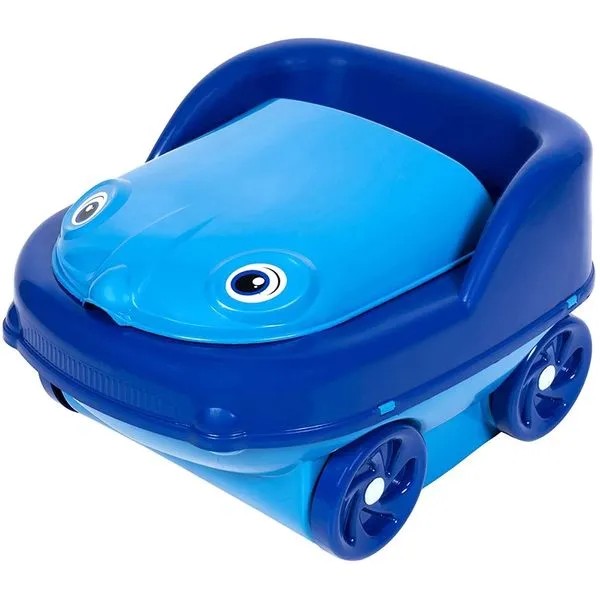 Troninho Styll Baby Pit Stop 2 Em 1 Azul 1 Unidade