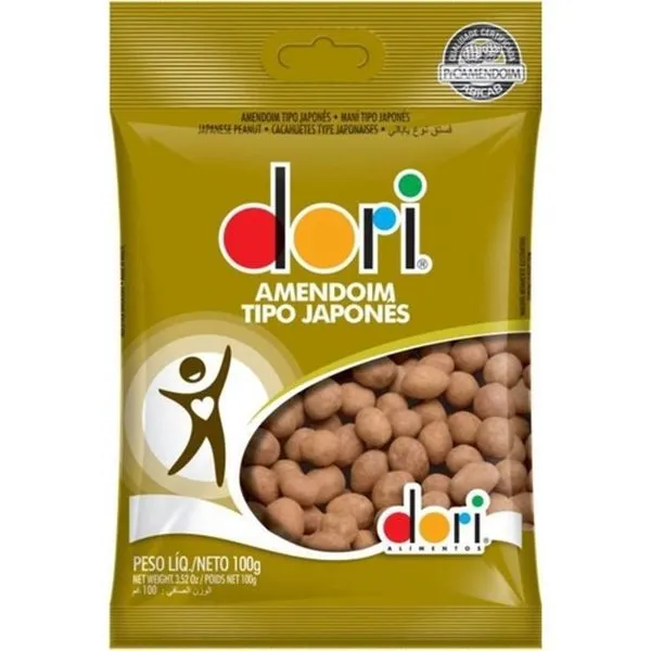 Amendoim Dori Tipo Japonês 100g AMENDOIM DORI TIPO JAPONES 100G