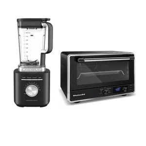 Combo Liquidificador Pure Power 2 L - Black Matte e Forno Multifunções KitchenAid com Air Fryer e Acessório para Pizza KUA20AP+KOG21AP