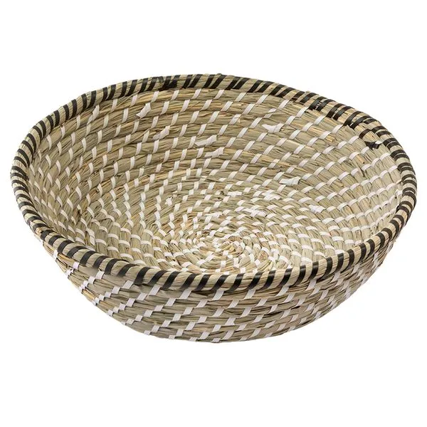 Centro de Mesa G Redondo Ambiente Caule de Taboa E Palha 36x11x25cm LM2500AMB - honeyhome