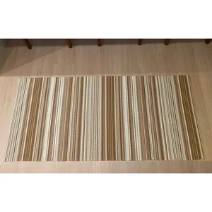 Tapete Passadeira Trilho Guarapari Ma3 Marrom Claro 47x140 Cm Ref.TRGUA047140MA3 Bordartes