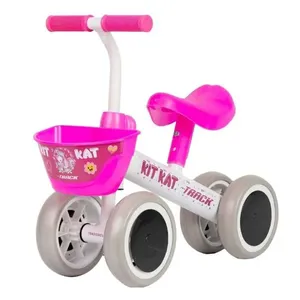 Bicicleta De Equilíbrio TK3 Track Kit Kat Até 20kg Branco (MP)