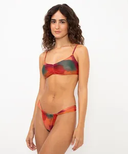 tanga regulável marmorizada proteção uv vermelha G