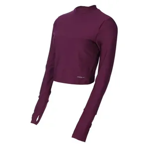 Blusa Cropped Manga Longa Harmony - MALBEC GG