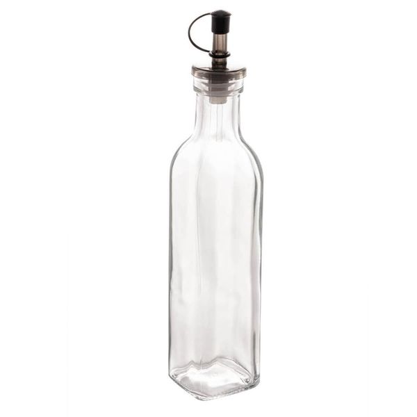 Kit 24 Garrafas de Vidro Bico Dosador Tampa 270ml Azeite Vinagre Condimentos Lyor Restaurante