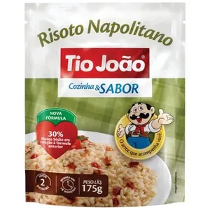 Arroz para Risoto Napolitano Tio João Cozinha & Sabor 175g