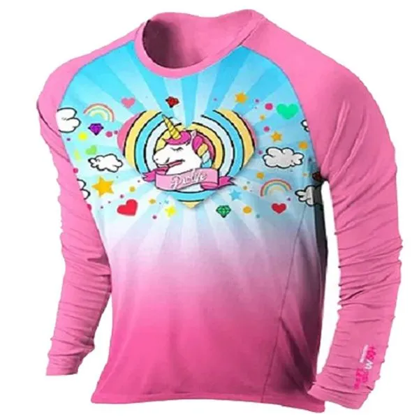 Blusa Infantil Proteção Solar UV50+ Prolife Unicórnio 10 Anos 120333 (MP)