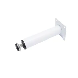 Pé Redondo para Móveis com Regulagem Branco Jomarkits Pé Redondo para Móveis com Regulagem 200mm Branco