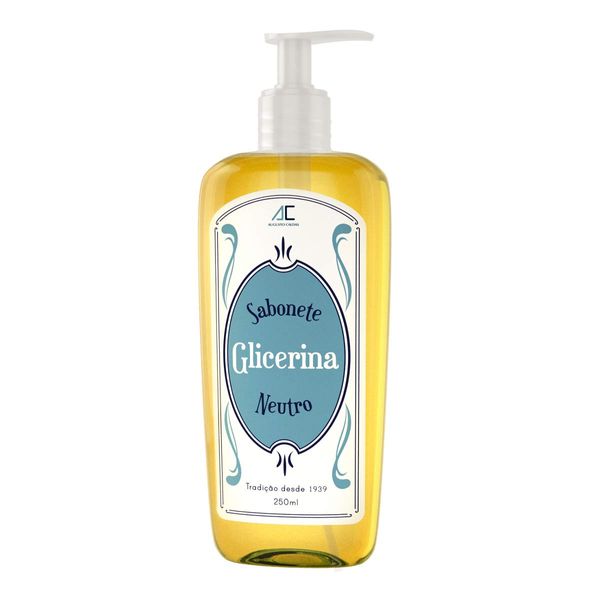Sabonete Líquido Glicerina Augusto Caldas Neutro 250ml
