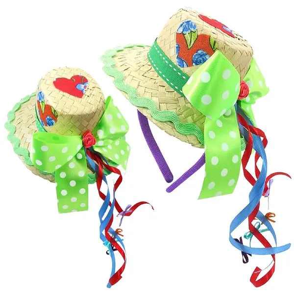 Tiara De Festa Junina Halley Fitas Coração Mod9 (MP)