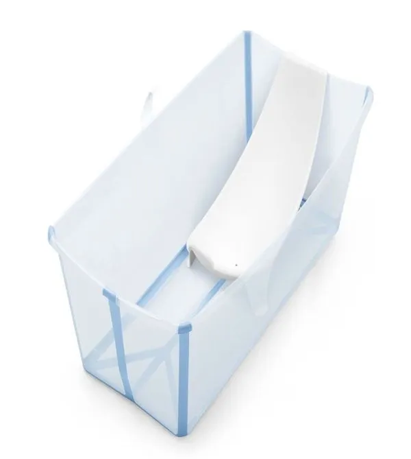 Banheira Flexível Com Apoio Recém Nascido Azul Stokke W531513