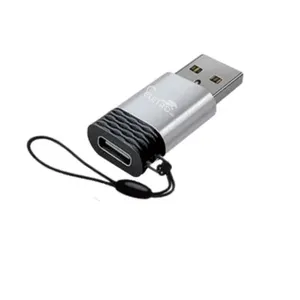 Adaptador USB Tipo-C Fêmea para USB 2.0 Macho EL-3116 5V 2.4A Prata Eletromex Adaptador USB Tipo-C Fêmea para USB 2.0 EL-3116 Prata Eletromex