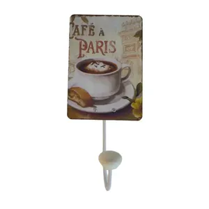 Gancho Decorativo Café em Metal PGCA3 - Turquesa