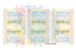 Kit 18 adesivos de Páscoa religiosos para tabletes de chocolates 5 cm - Faça você mesmo
