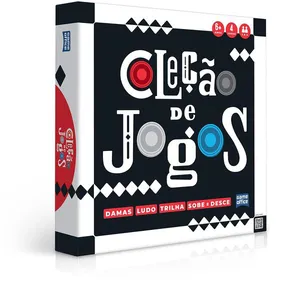 Jogo de Tabuleiro - Coleção de Jogos - Damas Ludo Trilha Sobe e Desce - Toyster