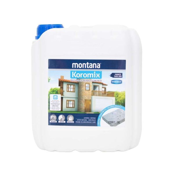 Impermeabilizante Hidrofugante Koromix Incolor Montana Impermeabilizante Hidrofugante Koromix Incolor 5L Montana